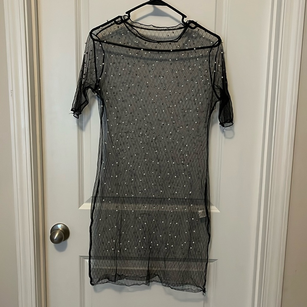 Pearl Studded Cover -Up